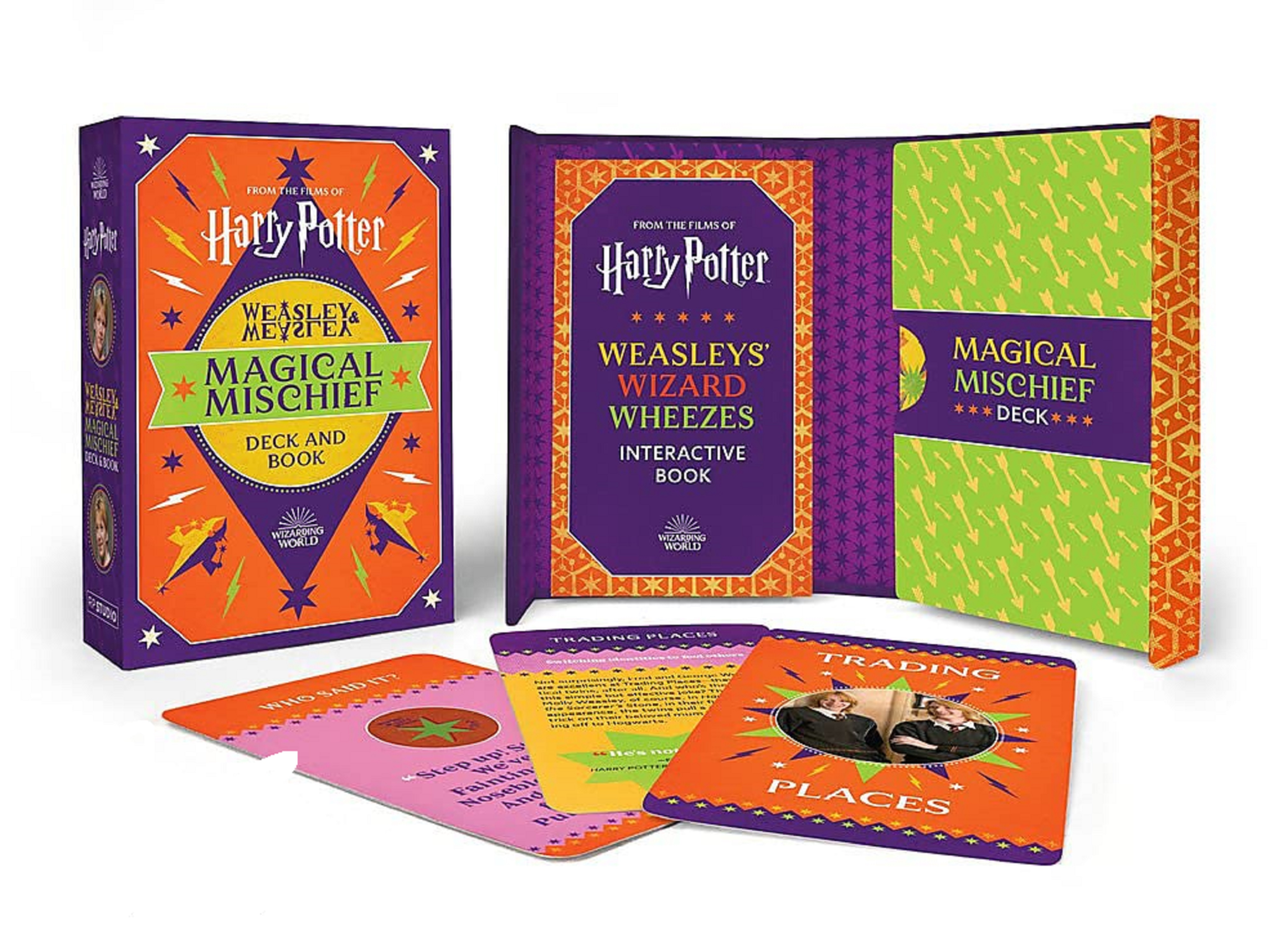 Harry Potter Weasley & Weasley Magical Mischief Deck and Book | Donald Lemke