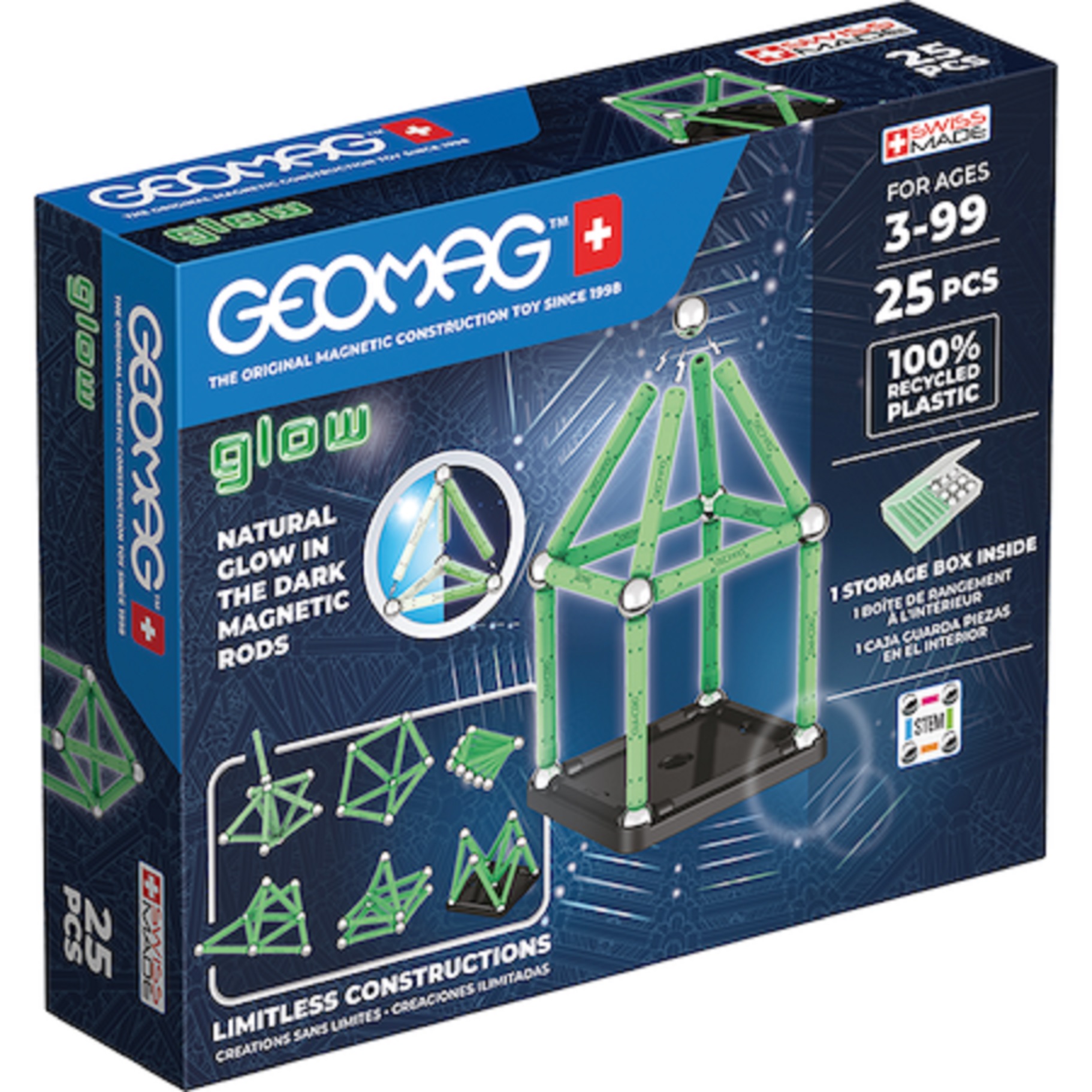 Set de constructie magnetic - Geomag Glow | Geomag