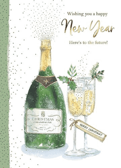 Felicitare - New Year - Champagne | Great British Card Company