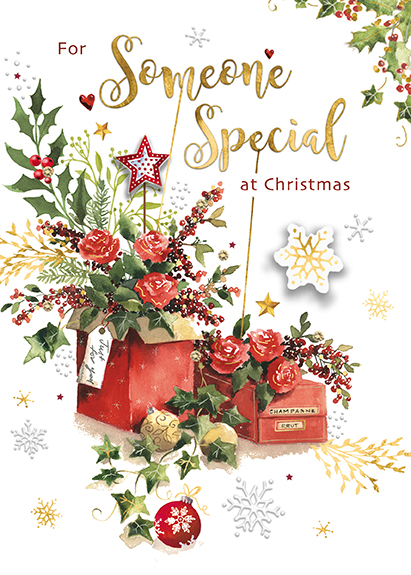 Felicitare - Someone Special - Floral Prese | Great British Card Company