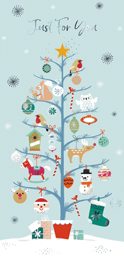  Felicitare - Money Wallet - Christmas Tree & Character Decs | Great British Card Company 