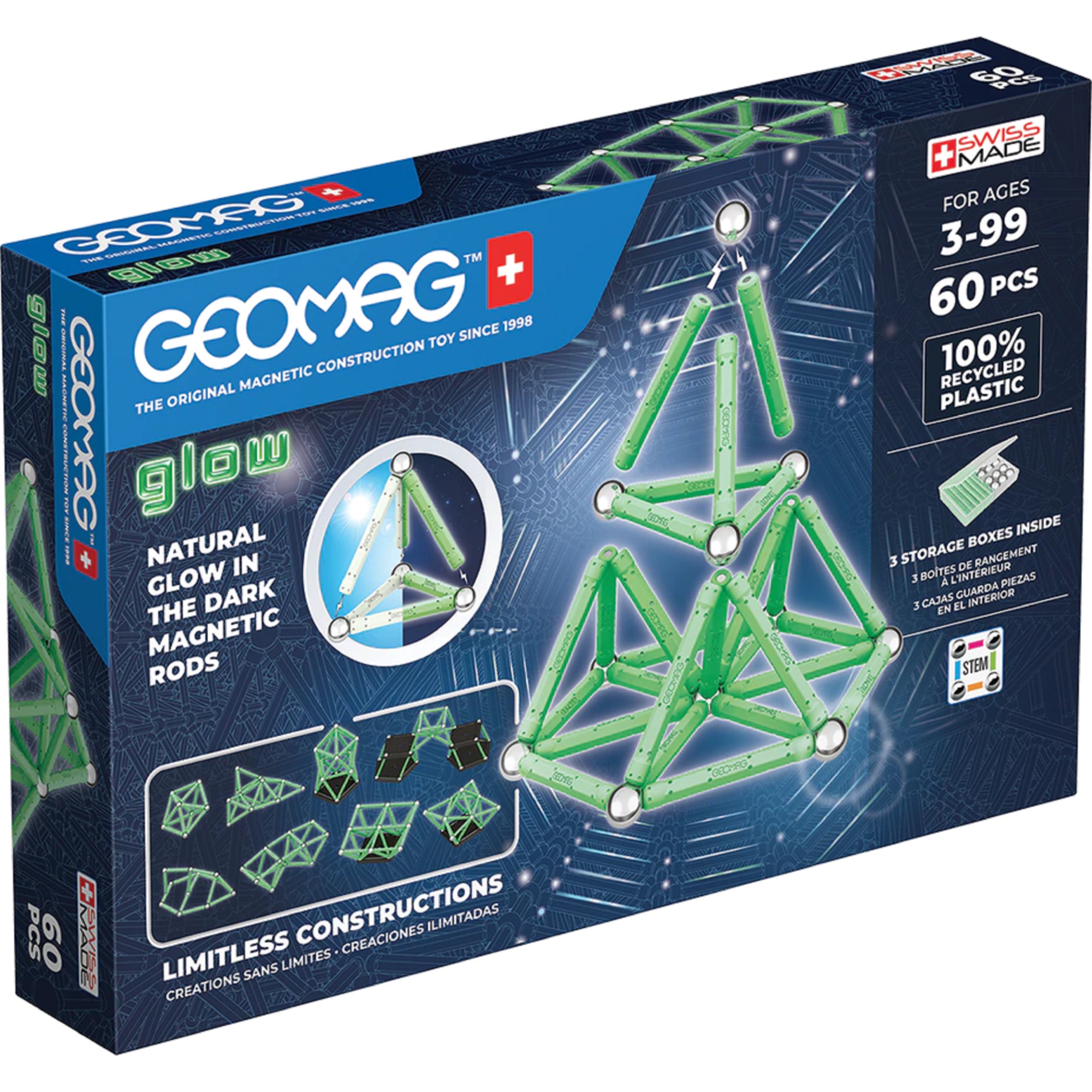  Set de constructie - Glow | Geomag 