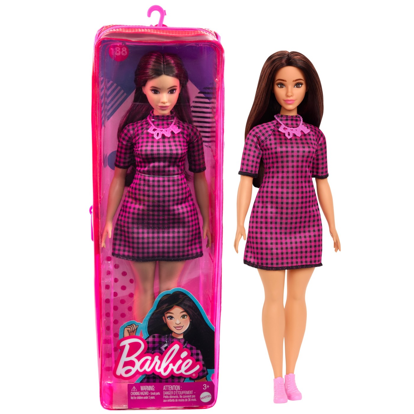 Papusa - Barbie - Satena cu rochie mov | Mattel - 7 | YEO