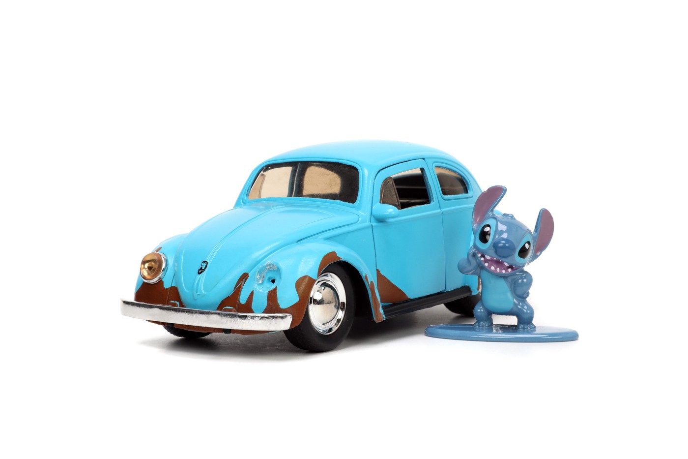 Set masinuta cu figurina - Disney Stitch - Stitch & Volkswagen Beetle | Jada Toys