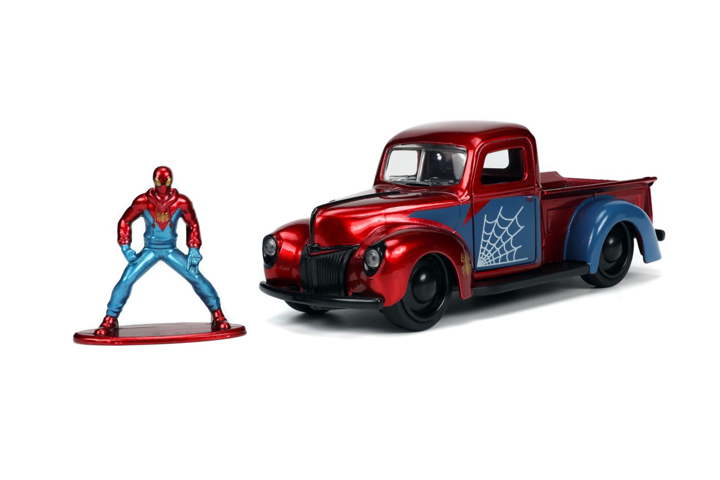 Set figurina si masinuta - Proto-Suit Spider-Man & 1941 Ford Pickup | Jada Toys - 1 | YEO