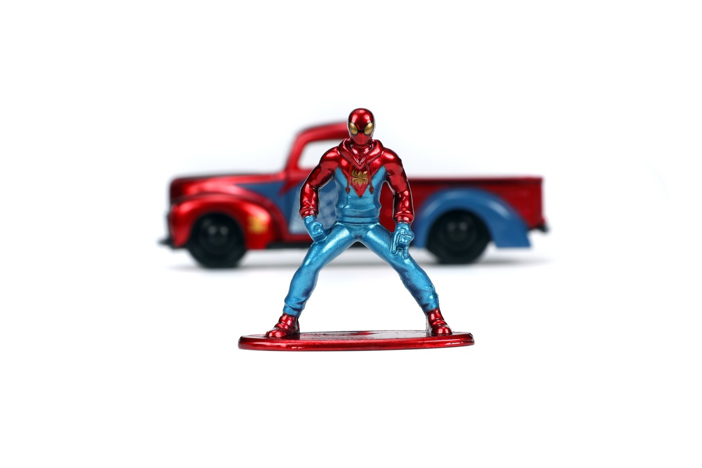 Set figurina si masinuta - Proto-Suit Spider-Man & 1941 Ford Pickup | Jada Toys - 2 | YEO