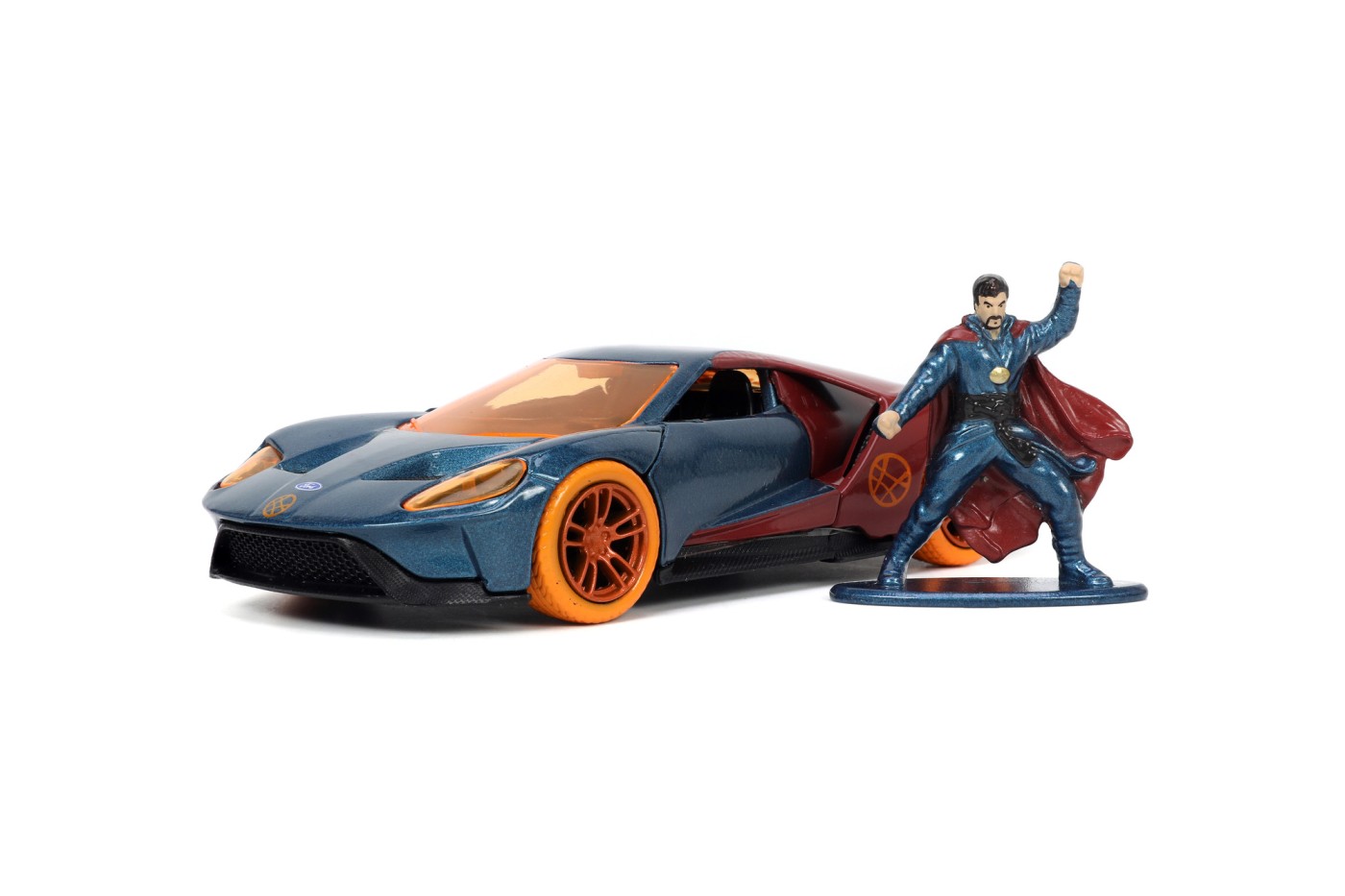 Set figurina si masinuta - Marvel Avengers: Dr. Strange & 2017 Ford GT | Jada Toys