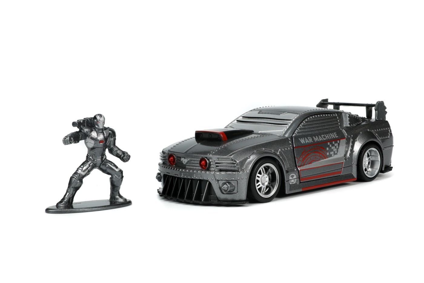 Set figurina si masinuta - War Machine & 2006 Ford Mustang GT | Jada Toys - 2 | YEO