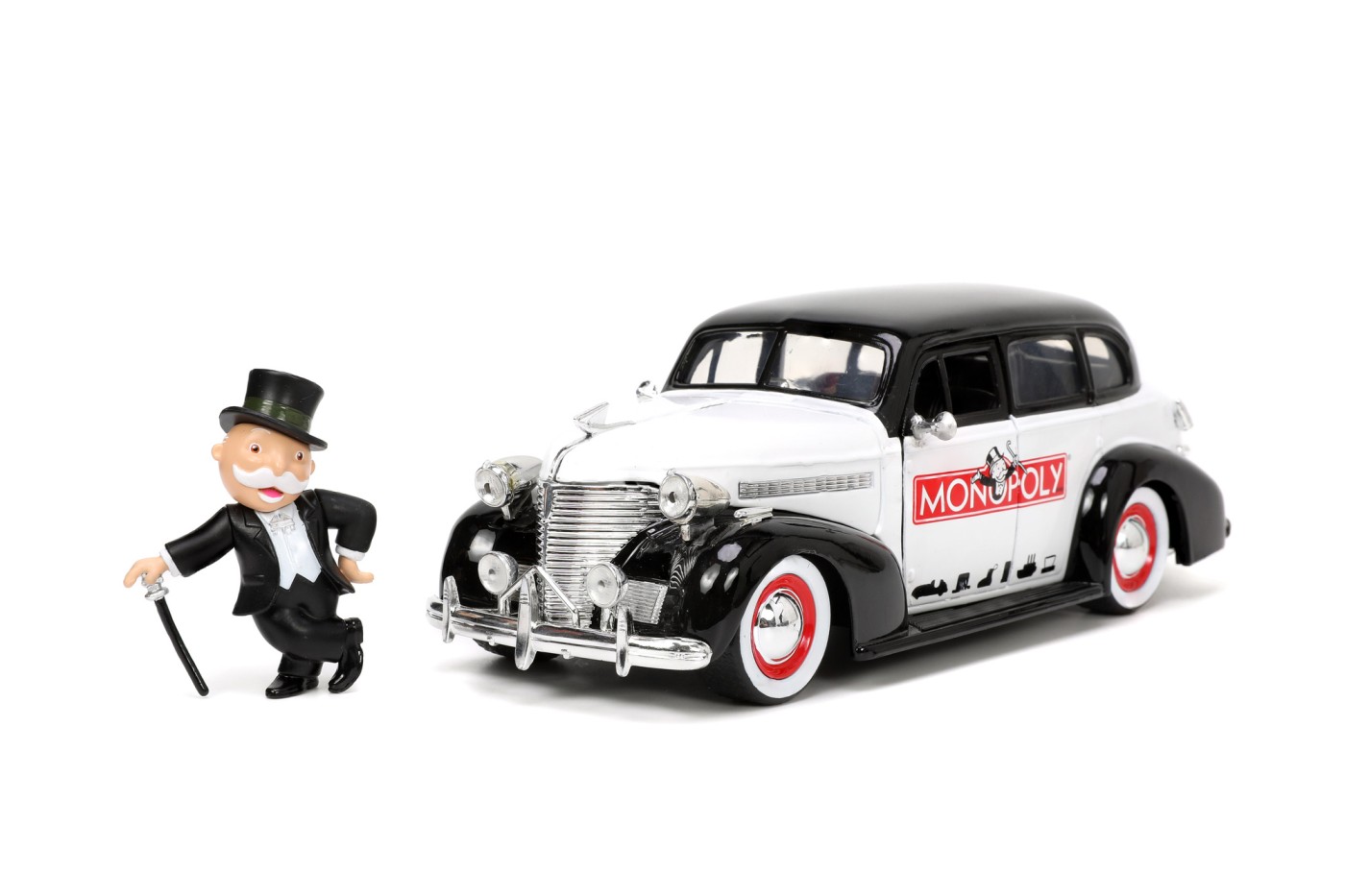 Set figurina si masinuta - Mr. Monopoly & 1939 Chevrolet Master Deluxe | Jada Toys - 1 | YEO