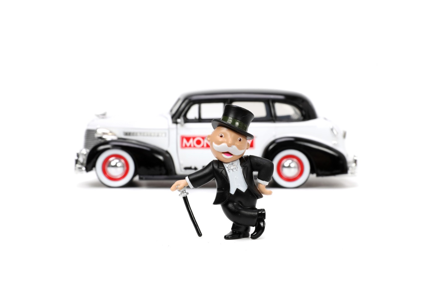 Set figurina si masinuta - Mr. Monopoly & 1939 Chevrolet Master Deluxe | Jada Toys - 2 | YEO