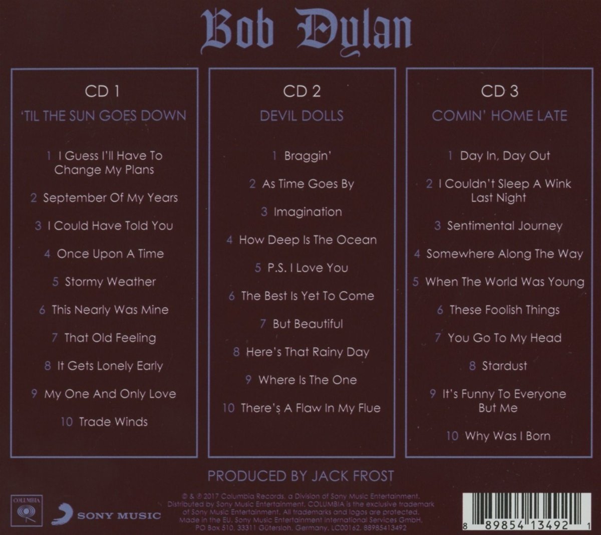 Triplicate - Box | Bob Dylan - 1 | YEO