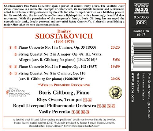 Piano Concertos Nos. 1 And 2 | BorisGiltburg, Dmitri Shostakovich - 1 | YEO