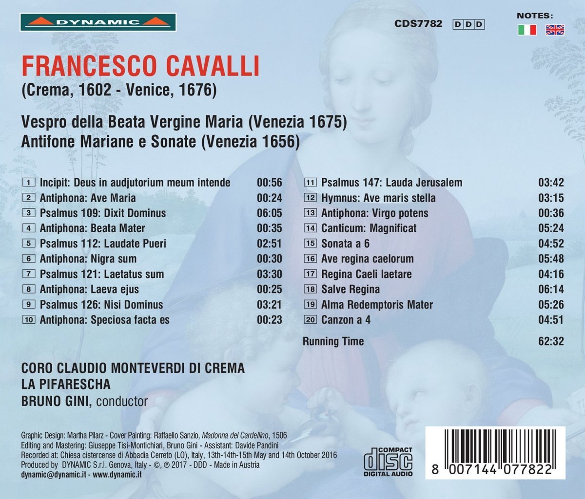 Francesco Cavalli | Claudio Monteverdi\' Choir of Crema, \'La Pifarescha\' Instrumental Ensemble, Francesco Cavalli, Bruno Gini - 1 | YEO