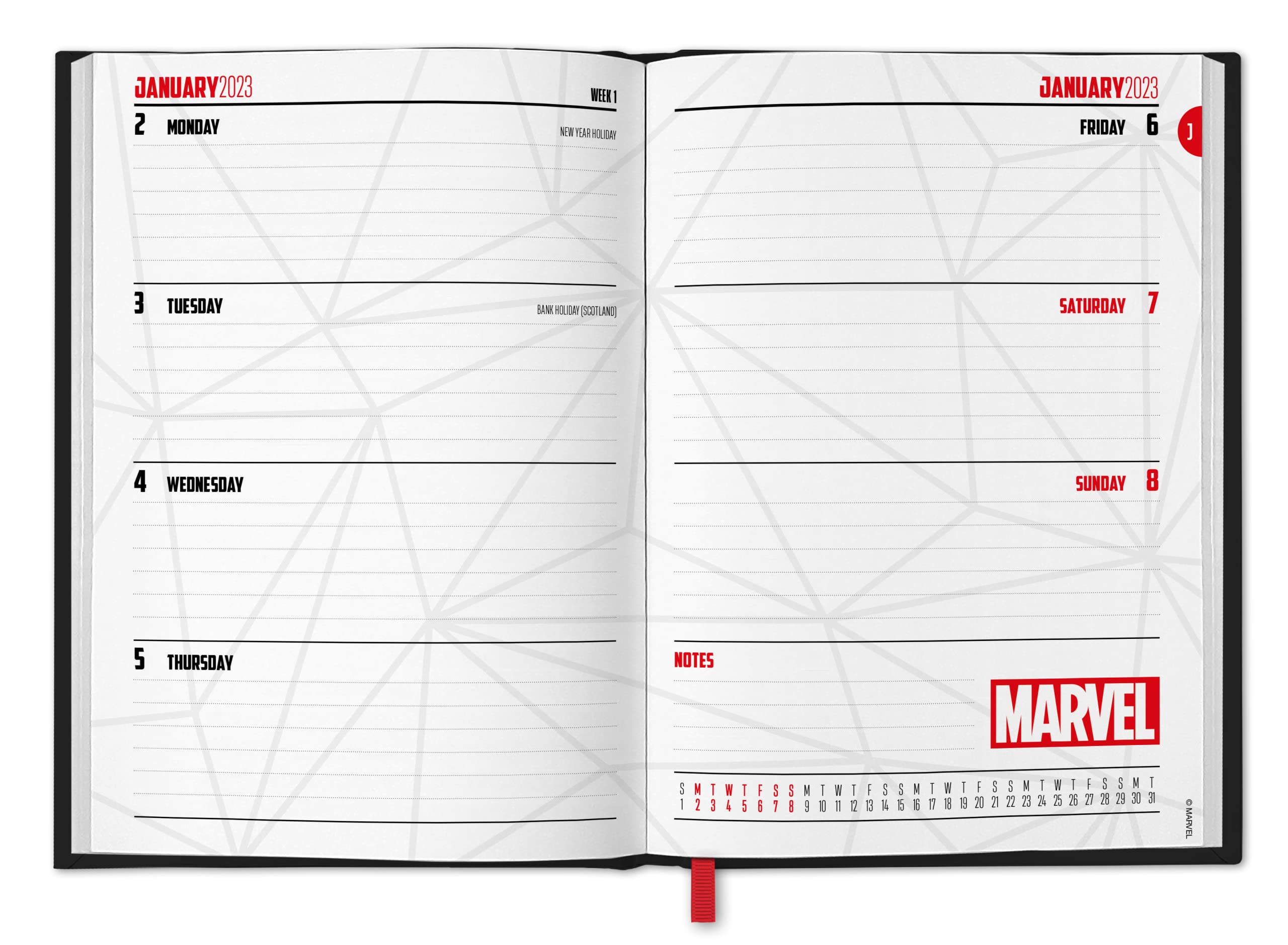 Set calendar si jurnal - Marvel Comics 2023 | Danilo Promotions LTD