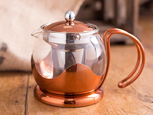 Ceainic - Copper and Glass La Cafetiere | Creative Tops