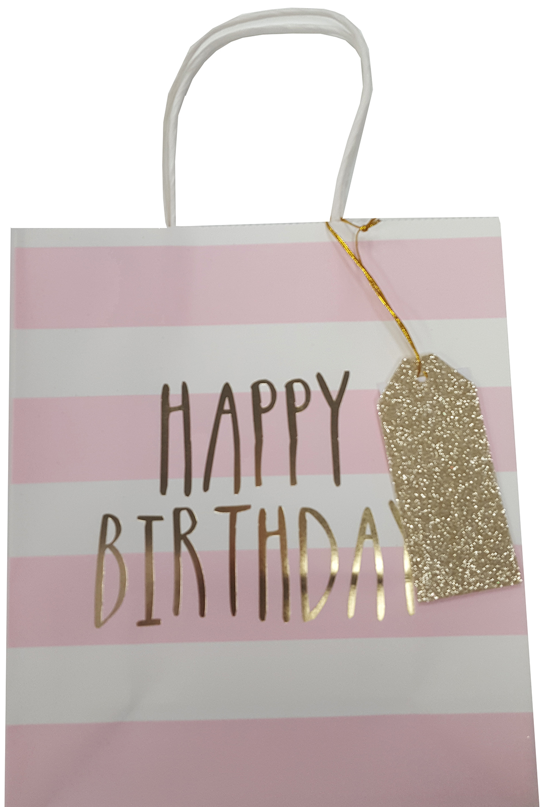 Punga mare pentru cadou - Happy Birthday Pink | Wrap & Roll