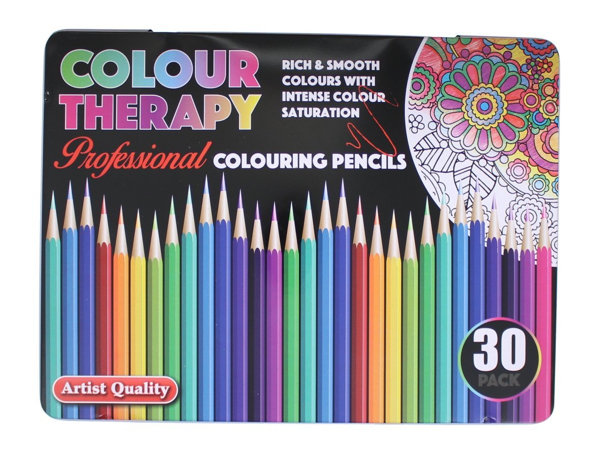 Set 30 creioane colorate - Colour Therapy | Mediadocs