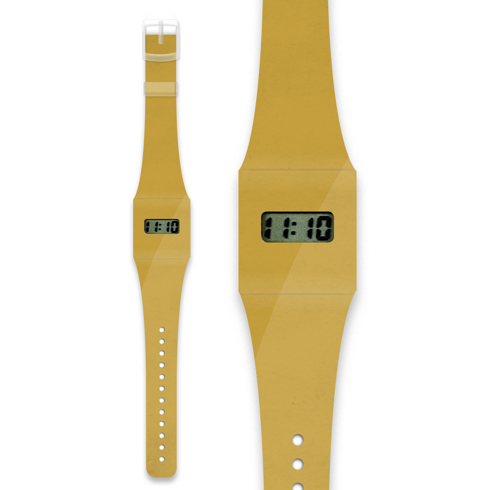 Ceas - Gold Metallic Pappwatch | I like paper