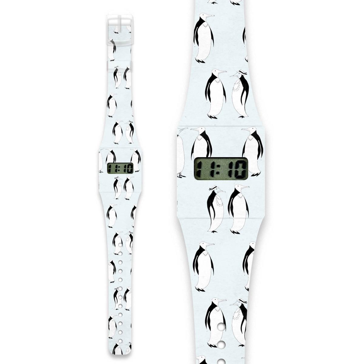 Ceas pentru copii - Pinguoins Pappwatch | I like paper