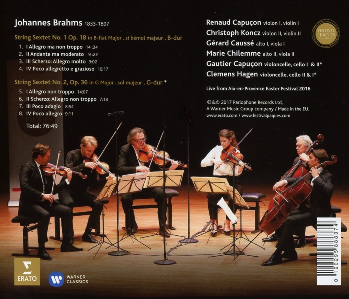 String Sextets Nos. 1 & 2 | Renaud Capucon, Gautier Capucon, Christoph Koncz, Gerard Causse, Marie Chilemme, Clemens Hagen - 1 | YEO