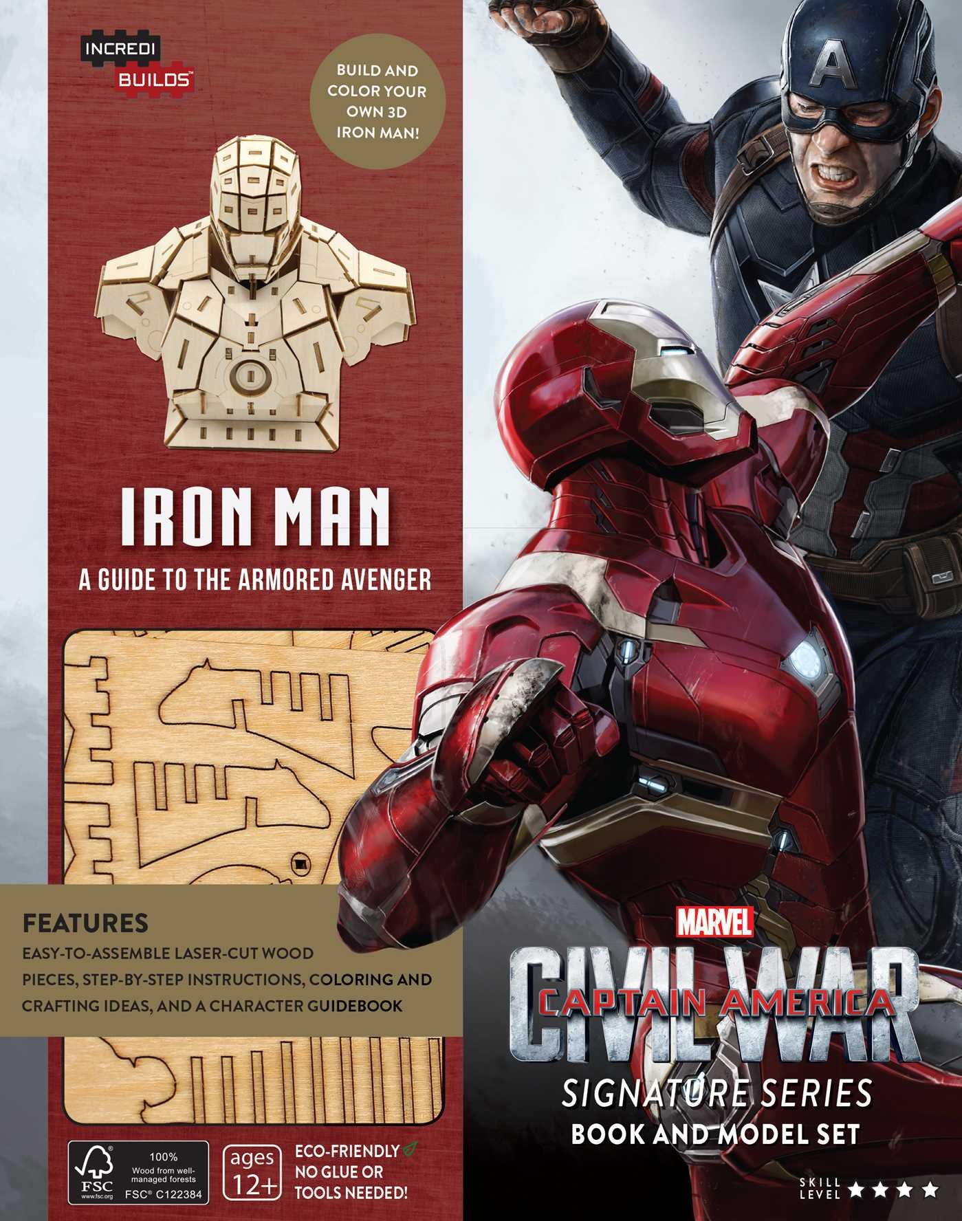 IncrediBuilds - Marvel\'s Captain America: Civil War: Iron Man Signature Series Book and Model Set | Scott Beatty