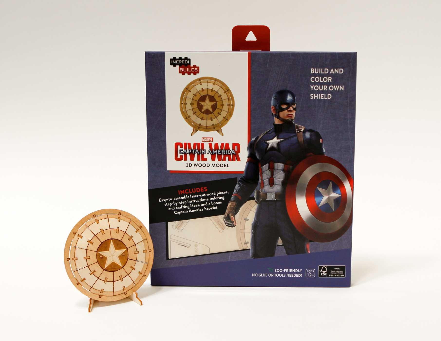 IncrediBuilds - Marvel\'s Captain America: Civil War 3D Wood Model | Rick Barba - 1 | YEO