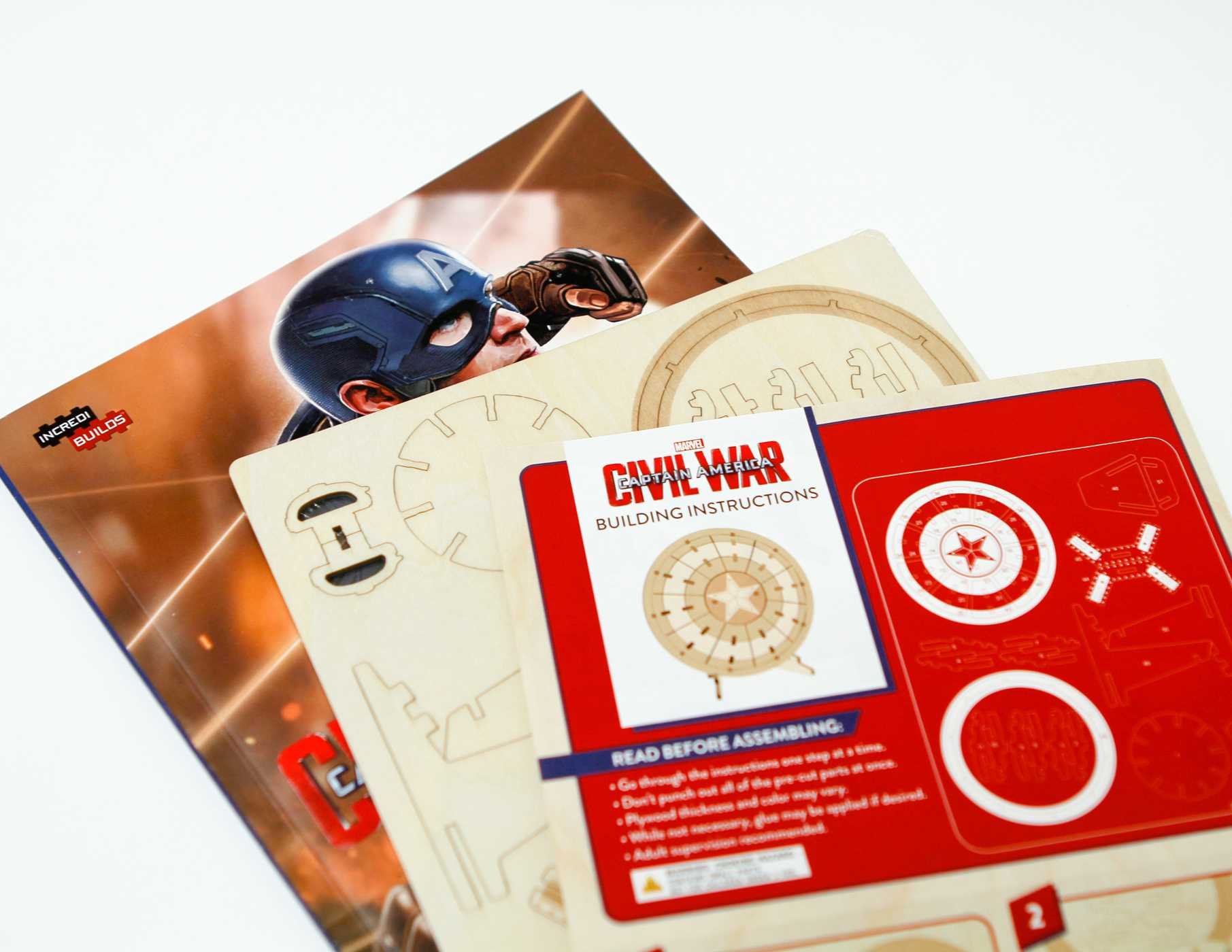 IncrediBuilds - Marvel\'s Captain America: Civil War 3D Wood Model | Rick Barba