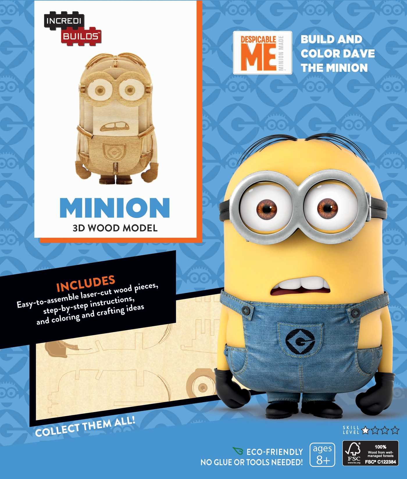 IncrediBuilds - Minions 3D Wood Model |