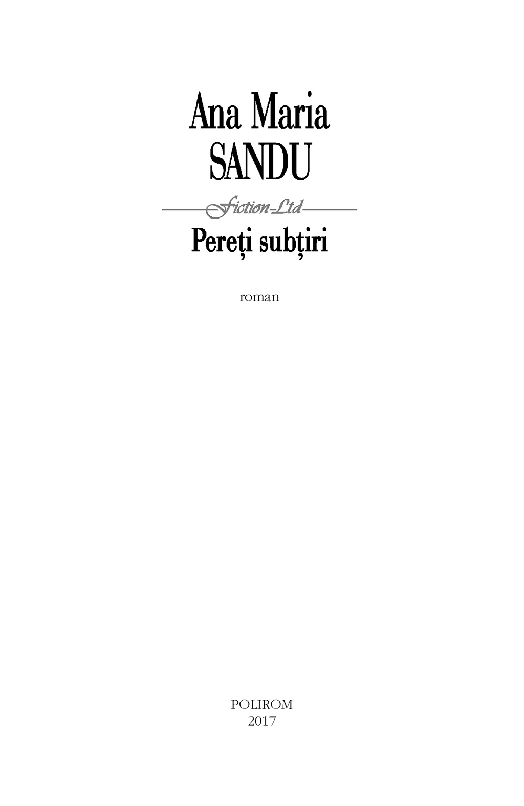 Pereti subtiri | Ana Maria Sandu - 3 | YEO