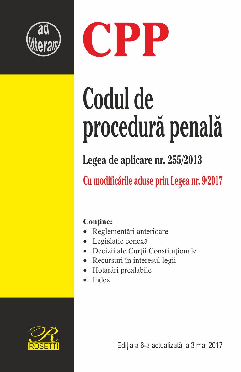 Codul de procedura penala - Editia a 6-a |