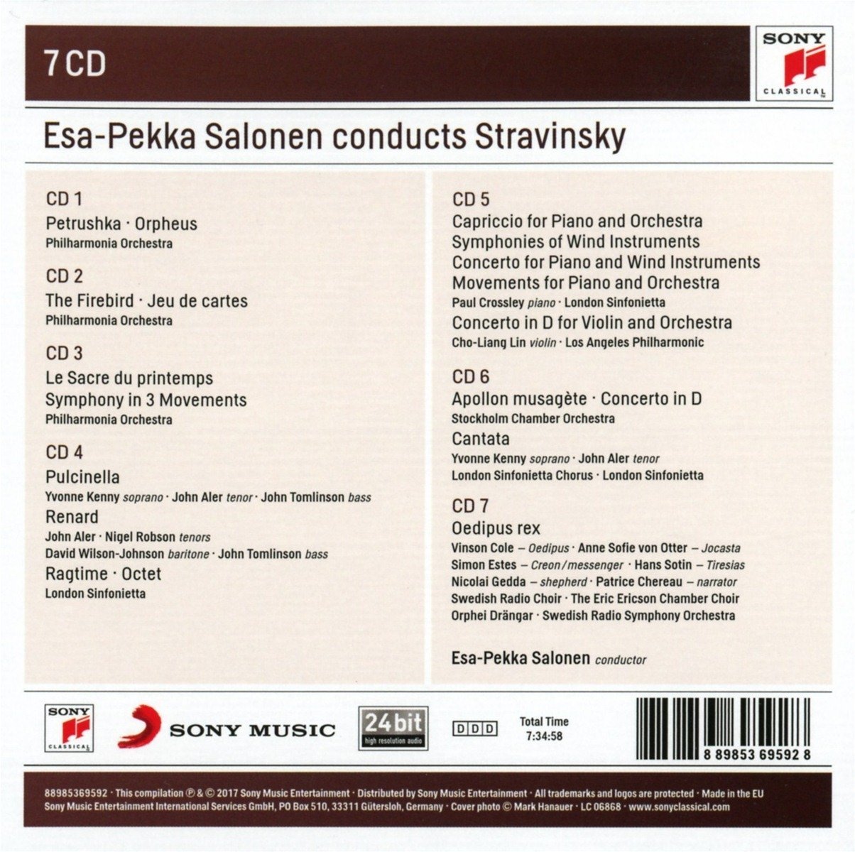 Esa-Pekka Salonen Conducts Stravinsky - Box set | Esa-Pekka Salonen