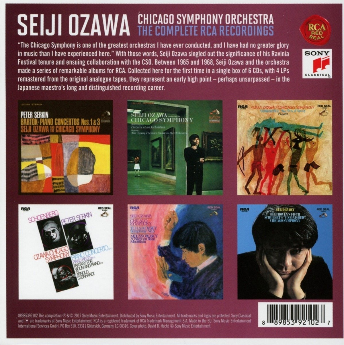 Seiji Ozawa & The Chicago Symphony Orchestra - The Complete Rca Recordings - Box set | Seiji Ozawa - 1 | YEO