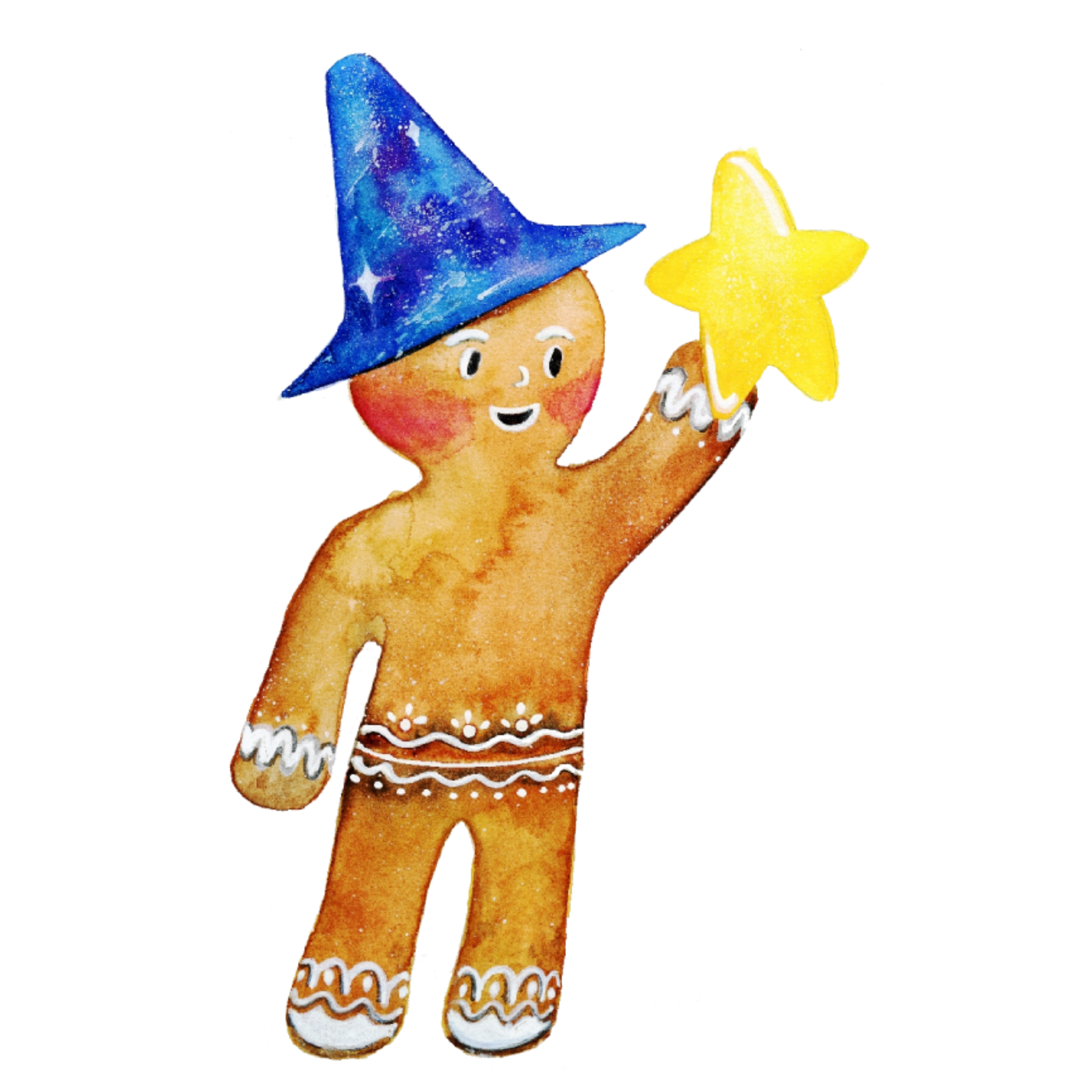Felicitare - Turta dulce - Gingerbread man | Ana-Maria Galeteanu Ilustrator