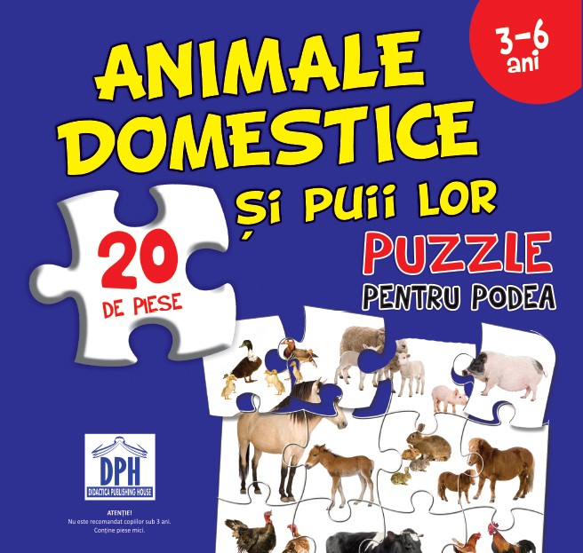 Puzzle - Animale Domestice si Puii Lor | Didactica Publishing House image5