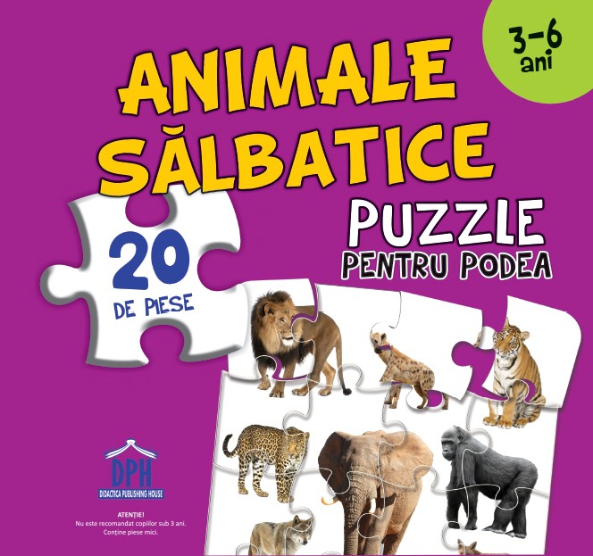 Puzzle - Animale salbatice | Didactica Publishing House image6
