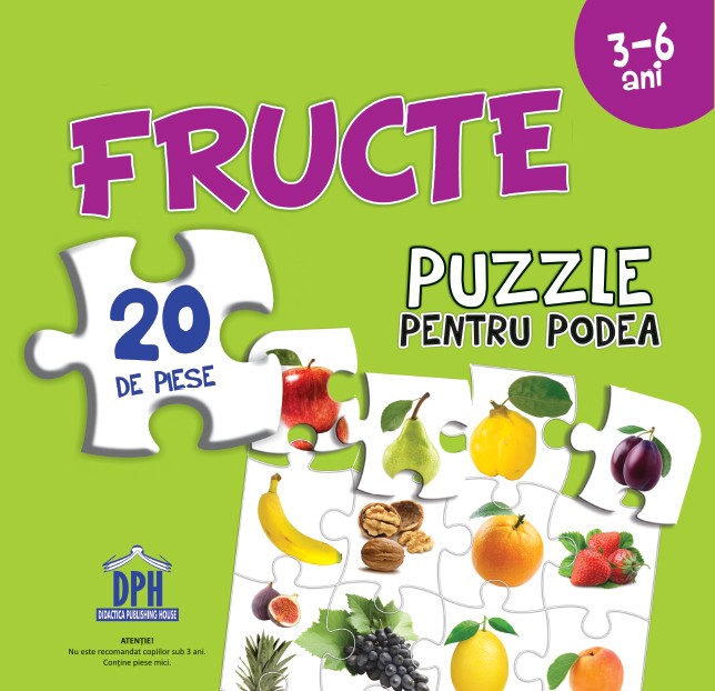 Puzzle pentru podea – Fructe | Didactica Publishing House carturesti.ro