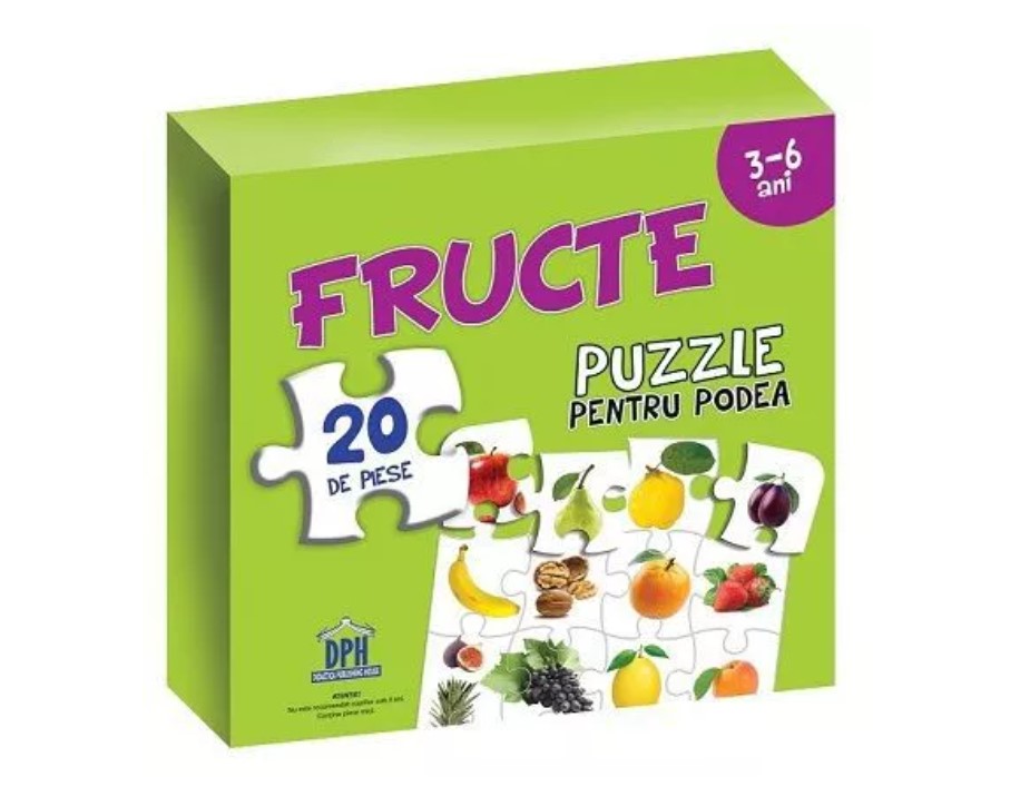 Puzzle pentru podea – Fructe | Didactica Publishing House carturesti 2022
