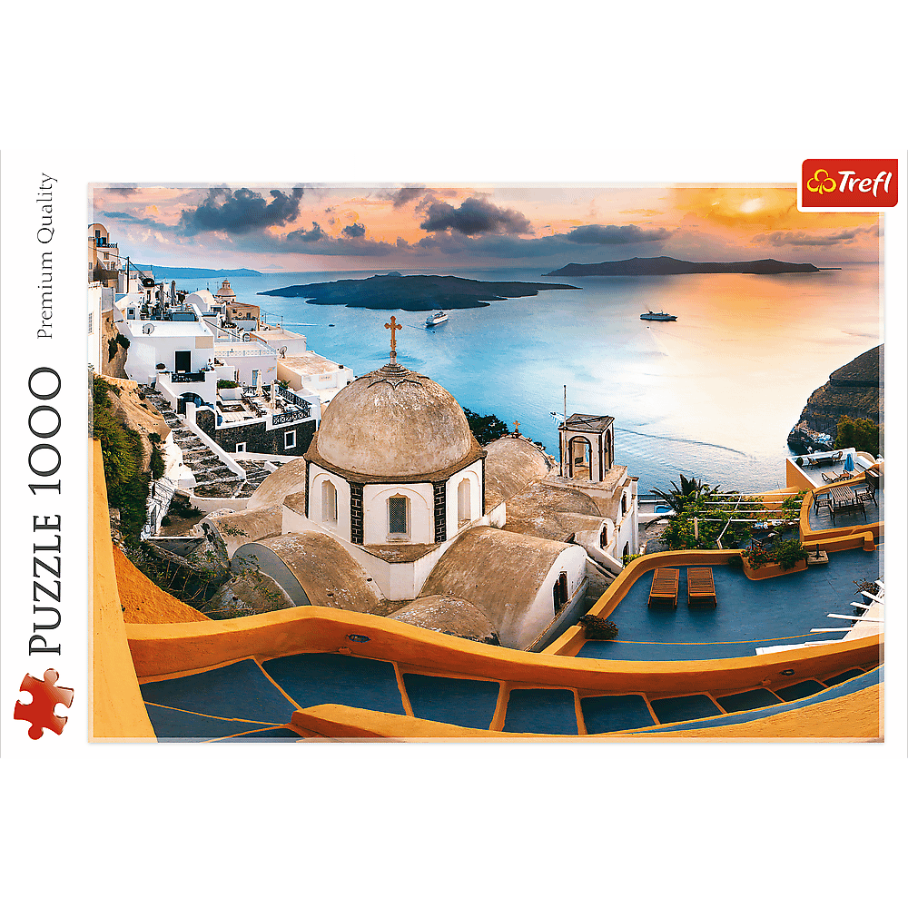 Puzzle 1000 piese - Fairytale Santorini | Trefl - 1