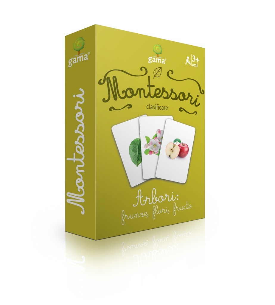 Carti de joc Montessori – Arbori: frunze, flori, fructe | carturesti.ro