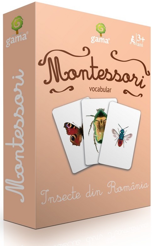 Carti de joc Montessori - Insecte din Romania | 
