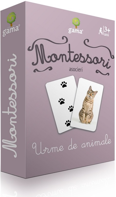 Carti de joc Montessori - Urme de animale | 