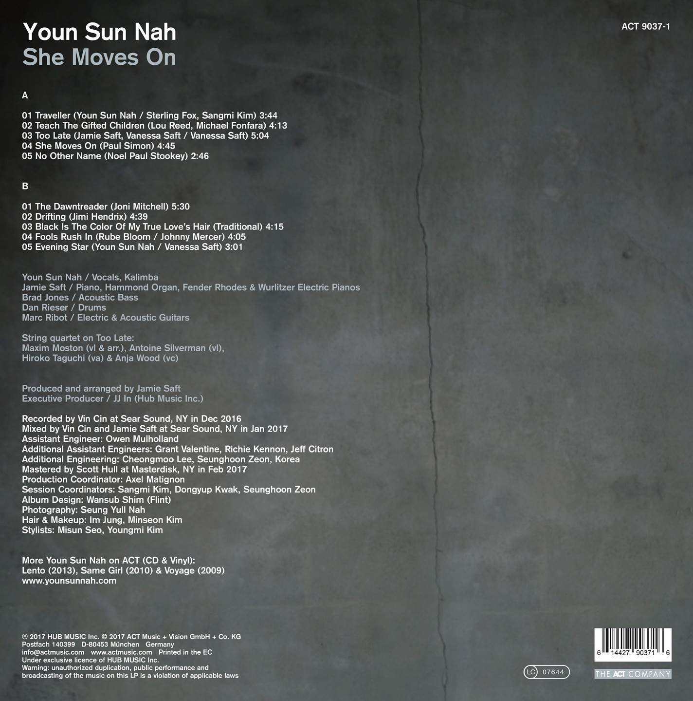 She Moves On - Vinyl | Youn Sun Nah - 1 | YEO