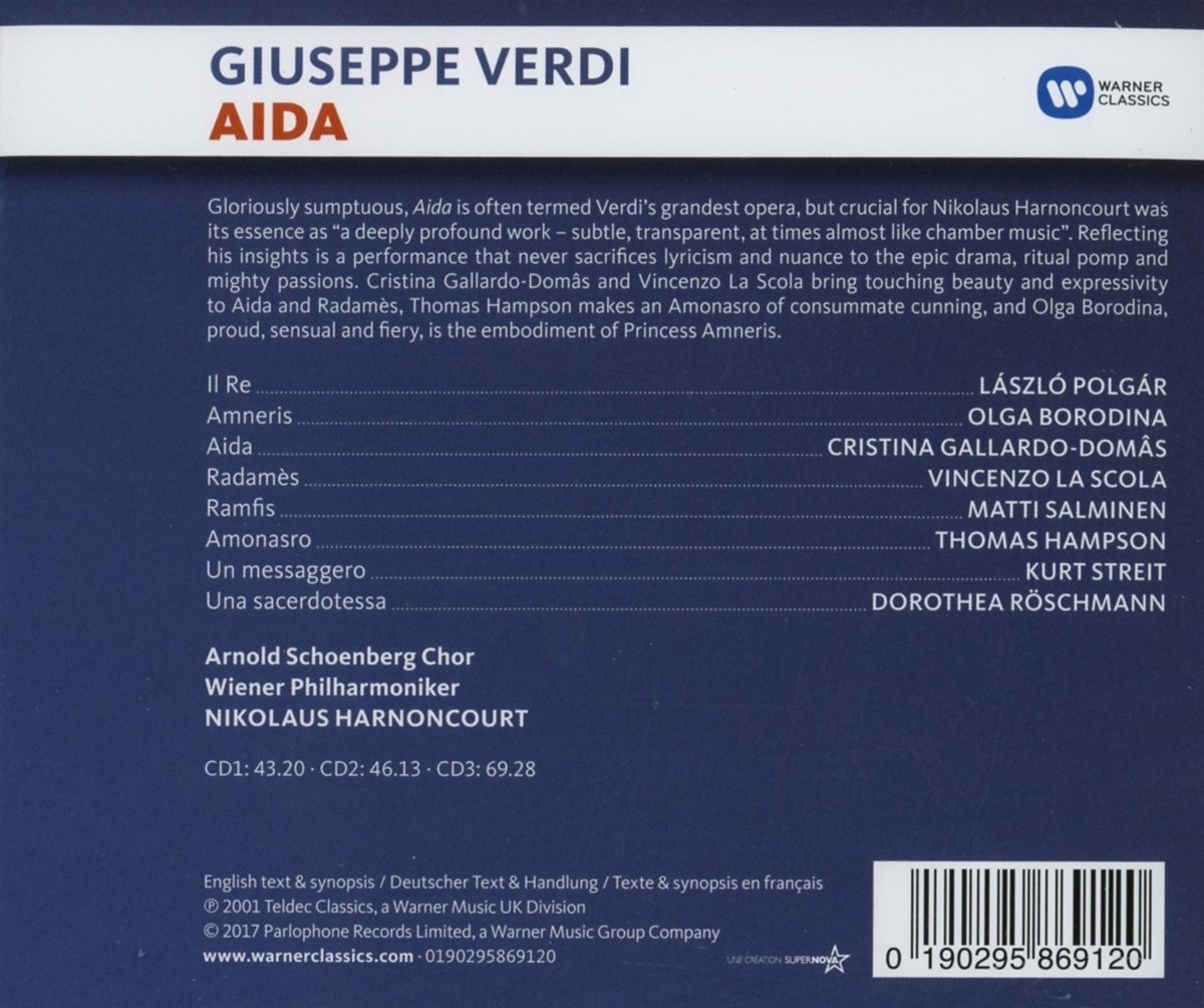 Verdi - Aida | Nikolaus Harnoncourt, Wiener Philharmoniker - 1 | YEO