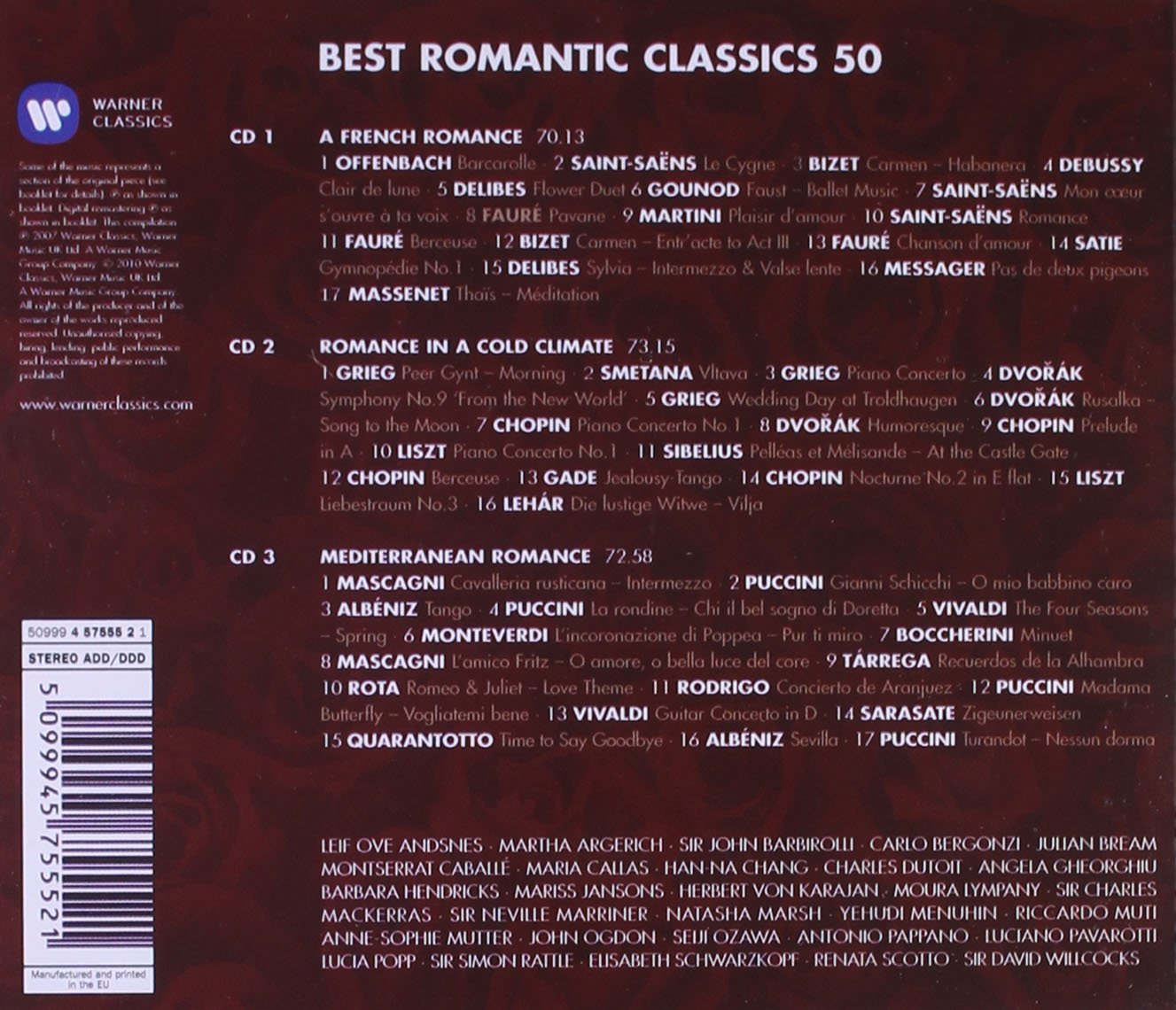 50 Best Romantic Classics - Box set | Various Artists - 1 | YEO