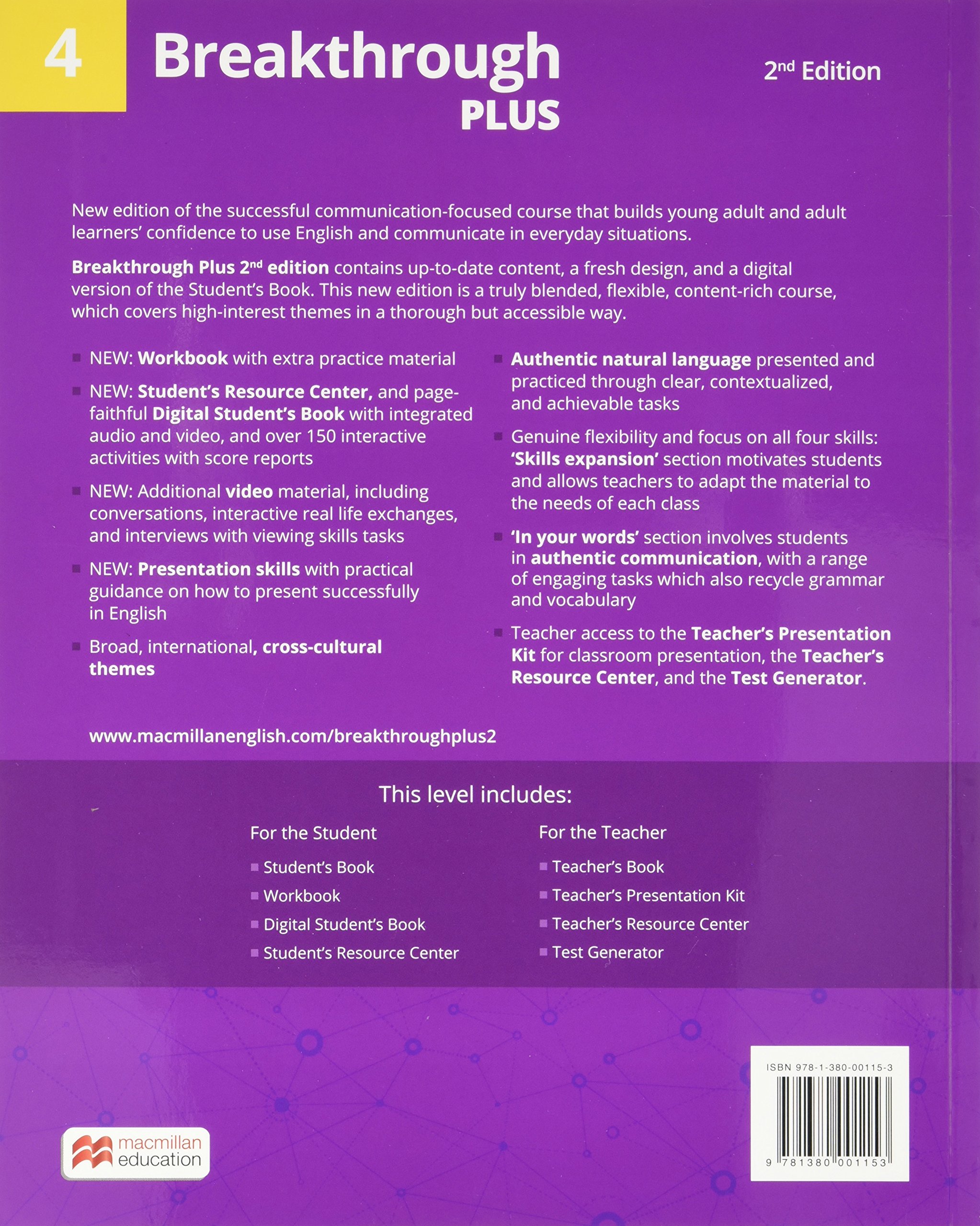 Breakthrough Plus Level 4 Student Book | Miles Craven - 1 | YEO