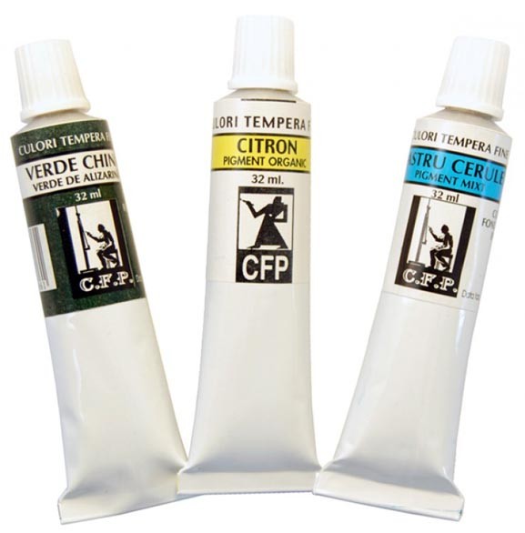 Set culori tempera CFP 6×18 ml | Combinatul Fondului Plastic - 1 | YEO