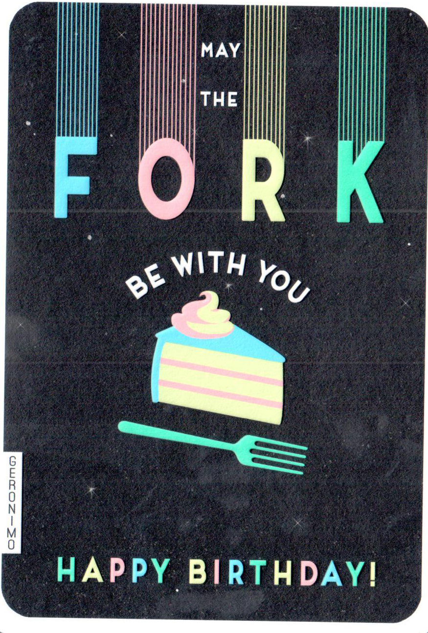 Felicitare - Fork Be With You Birthday | The Art File