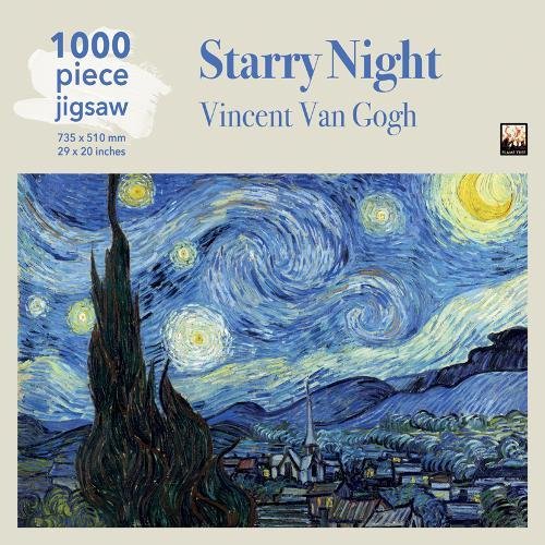 Puzzle 1000 piese - Van Gogh: Starry Night | Flame Tree Publishing