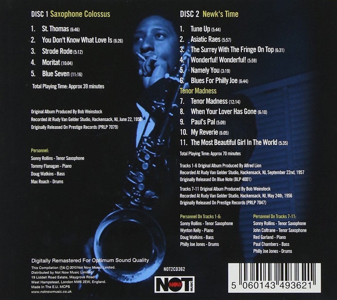 Saxophone Colossus - Box set | Sonny Rollins - 1 | YEO