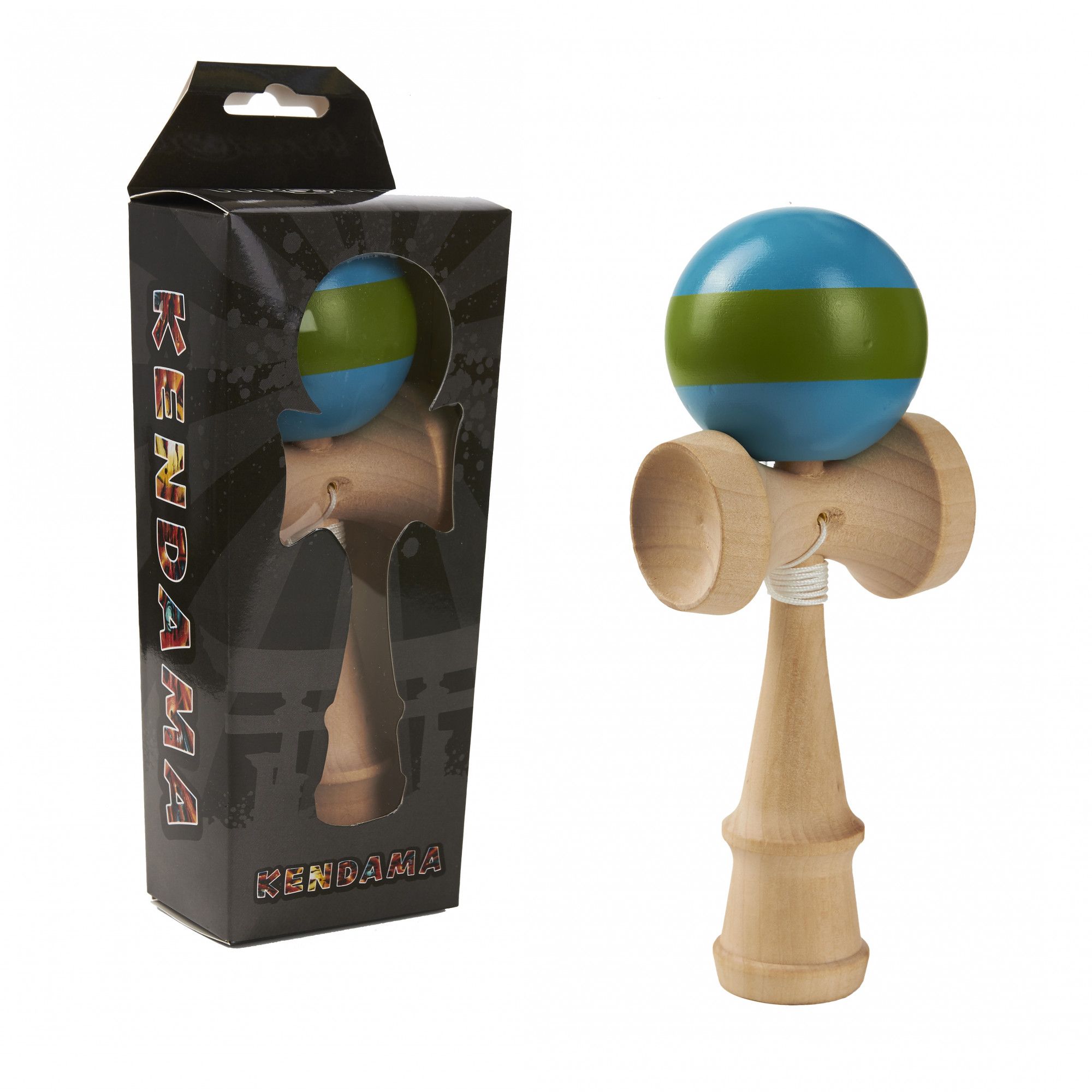 Joc de indemanare - Momki Kendama - Albastru si verde | Momki